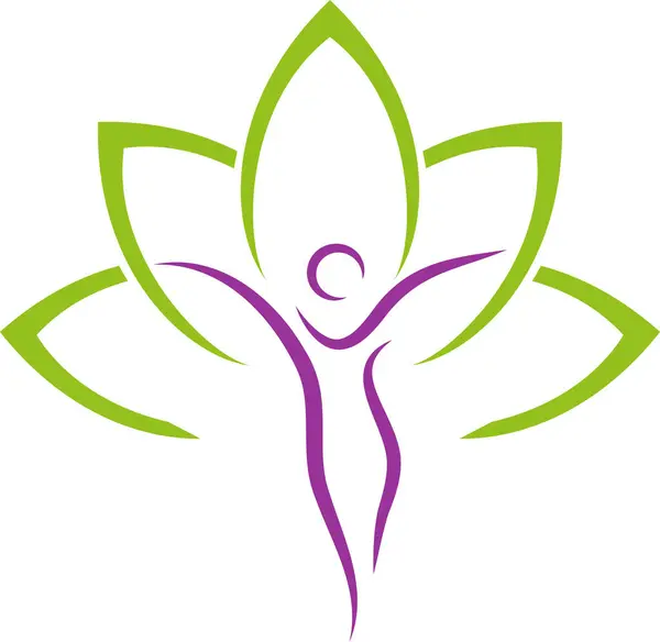 Mujer Persona Movimiento Como Árbol Practicante Alternativo Ginecólogo Fisioterapia Fondo — Vector de stock