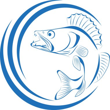 Tünek, balık, balık, balıkçılık, arka plan, logo