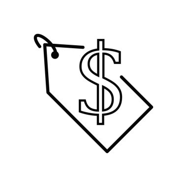 Yuvarlak Vuruş Fiyat Etiketi Simgesi