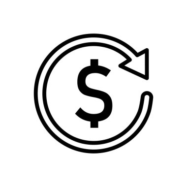 Döndürülmüş Para Geri Döndürme Simgesi