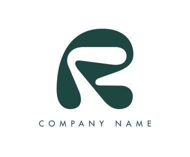 R yaratıcı modern soyut harf logo vektör tasarımı. Şirketiniz veya işyeriniz ve marka kimliğiniz için kullanılabilir.