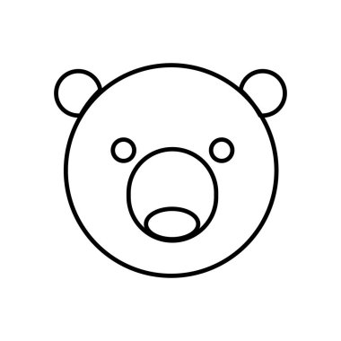 Yuvarlak Düzenlenebilir Vuruş Kutup Ayısı Simgesi