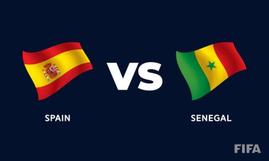 İspanya - Senegal Futbol Maçı Şablonu