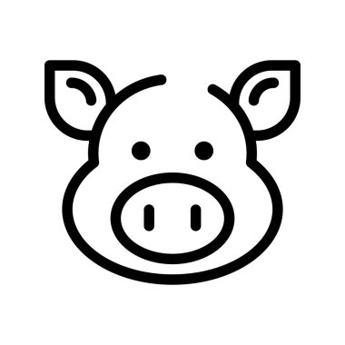 Yuvarlak Vuruşlu Domuz Simgesi