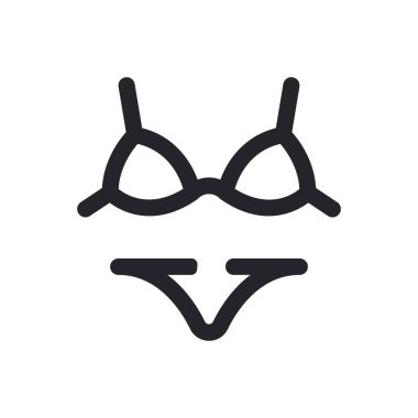 Yuvarlak Vuruş Bikini Mayo Simgesi