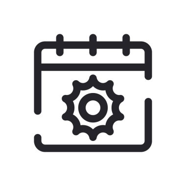 Yuvarlak Vuruş Takvimi Simgesi