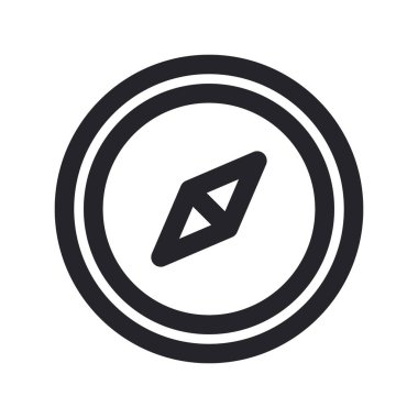 Yuvarlak Vuruşlu Pusula Simgesi