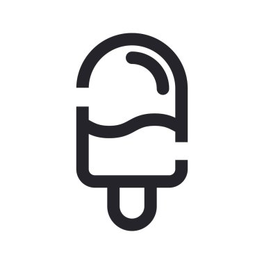 Yuvarlak Vurmalı Dondurma Simgesi