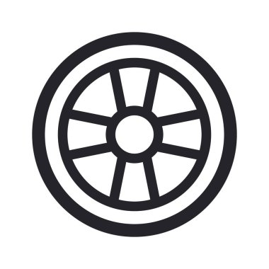 Yuvarlak Vurmalı Tekerlek Simgesi