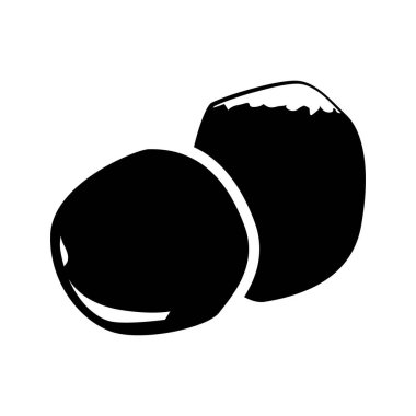 Yuvarlak Doldurulmuş Yeşil Hindistan Cevizi Simgesi