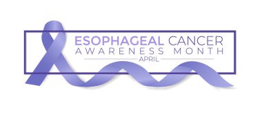 Esophageal Kanser Farkındalığı Ayı. Periwinkle Renk Kurdelesi beyaz arkaplanda izole edildi. Tebrik kartı, Banner posteri, broşür ve arkaplan tasarımı.