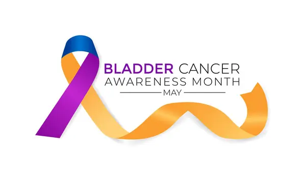 stock vector Bladder Cancer Awareness Month is May. That focuses attention on bladder cancer. Banner poster, flyer and background design. Vector illustration.