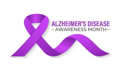 Alzheimer hastalığı her yıl Kasım ayında gözlemlenir. Novembers Focus: Alzheimer Hastalıkları için Farkındalığı Artırma. Afiş, el ilanı ve arkaplan tasarım şablonu.