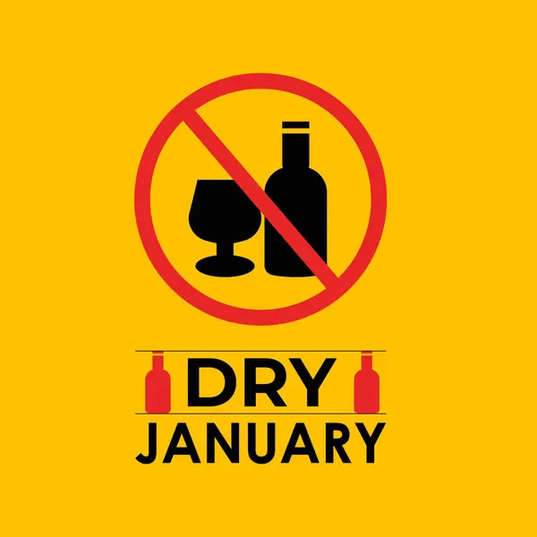 Kuru Ocak 'ın vektör grafiği, bireyleri ay boyunca alkol almaktan kaçınmaya teşvik etmek için tasarlanmış bir meydan okuma. Afiş, el ilanı ve arkaplan tasarım şablonu.
