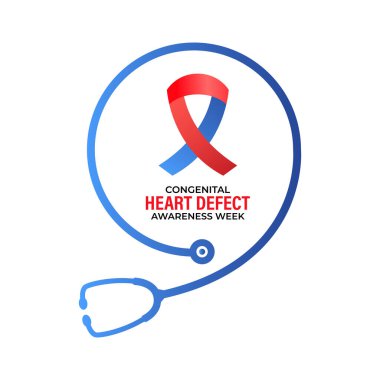 Congenital Heart Defect Awareness Week observed every year in during February 7 to 14.This week promoted awareness and education about Health and Medical.Vector illustration of background. clipart