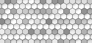 Geometrik soyut arkaplan. Gri, siyah, beyaz vektör geometrik dikişsiz doku sembolü. Altıgen raster derecelendirmesi. ve arkaplan tasarım şablonu.