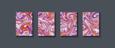 Siyah zemin üzerinde sıvı mermer dokular soyut pembe sıvı dokular. Soyut mermer desen. Akışkan sanat. Pankart, kart, baskı, sunum, davet, yıllık ve arkaplan için tasarım.