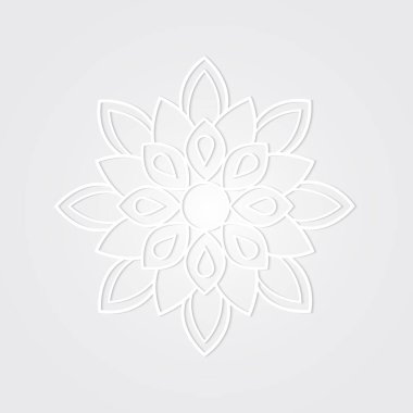 Vektör çiçek mandala. Geometrik süslemeli mandalalar, siyah arka planda izole edilmiş sanat eserleri. Meditasyon, yoga, pankart, kına ve şeffaf arkaplan ile ilgili çeşitli tasarım unsurları