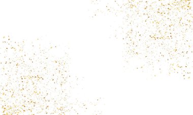 Lüks Tasarımlar için Altın Folyo Parlatıcı Kalıplar Şeffaf PNG Arkaplanı Kutlama için arka planda altın parıltısı ve parlak toz elementiyle konfeti. Düğün, VIP kapağı şablonu.