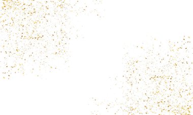 Lüks Tasarımlar için Altın Folyo Parlatıcı Kalıplar Şeffaf PNG Arkaplanı Kutlama için arka planda altın parıltısı ve parlak toz elementiyle konfeti. Düğün, VIP kapağı şablonu.