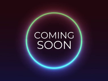 Yakında karanlık bir arkaplanda parlak ışık vektörü olacak. Fütürist tasarımlar, modern posterler, dijital afişler ve yaratıcı duyurular için mükemmel..