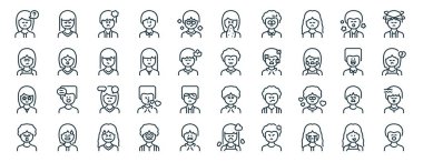 40 ana hatlı insan duyguları koleksiyonu. Rapor, sunum, diyagram, web tasarımı, mobil uygulama gibi depresif, inatçı, gururlu, korkmuş, mutlu, sersemlemiş simgeler