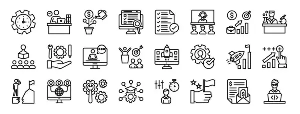 노동자 사용성 온라인 보고서 다이어그램 디자인 모바일에 아이콘 리더십 아이콘의 — 스톡 벡터