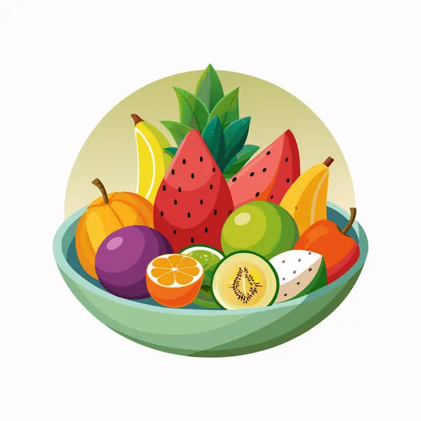 Ícones Conjunto Alimentos Saudáveis Design Ilustração Vetorial — Vetor de Stock