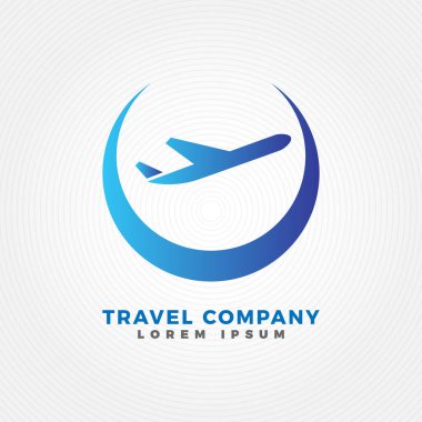 Seyahat Logosu tasarım şablonu.