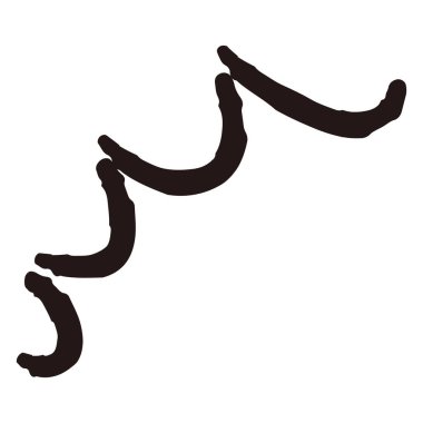 El yapımı gevşek ve şirin tasarım parçaları. Kaba ve şık bir izlenimle bitirmek için ideal. Vektör illüstrasyonu.