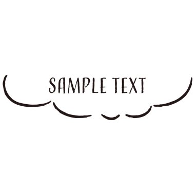 El yapımı gevşek ve şirin tasarım parçaları. Kaba ve şık bir izlenimle bitirmek için ideal. Vektör illüstrasyonu.