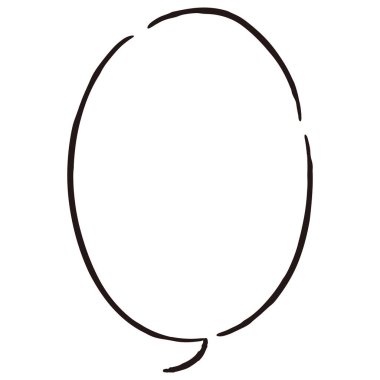 Sevimli ve gevşek bir konuşma balonu. Kaba ve şık bir izlenimle bitirmek için ideal. Vektör illüstrasyonu.