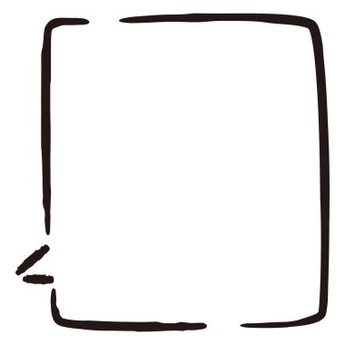 Sevimli ve gevşek bir konuşma balonu. Kaba ve şık bir izlenimle bitirmek için ideal. Vektör illüstrasyonu.