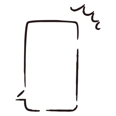 Sevimli ve gevşek bir konuşma balonu. Kaba ve şık bir izlenimle bitirmek için ideal. Vektör illüstrasyonu.