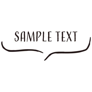 El yapımı gevşek ve şirin tasarım parçaları. Kaba ve şık bir izlenimle bitirmek için ideal. Vektör illüstrasyonu.