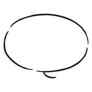 Sevimli ve gevşek bir konuşma balonu. Kaba ve şık bir izlenimle bitirmek için ideal. Vektör illüstrasyonu.