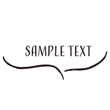 El yapımı gevşek ve şirin tasarım parçaları. Kaba ve şık bir izlenimle bitirmek için ideal. Vektör illüstrasyonu.