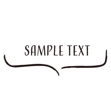 El yapımı gevşek ve şirin tasarım parçaları. Kaba ve şık bir izlenimle bitirmek için ideal. Vektör illüstrasyonu.