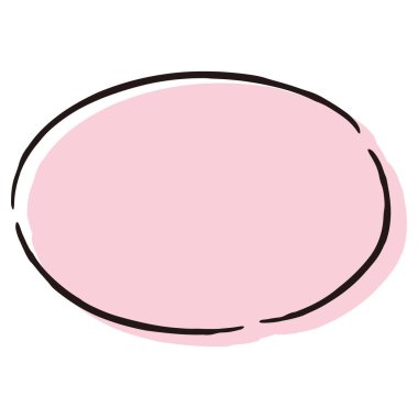 Sevimli ve gevşek bir konuşma balonu. Kaba ve şık bir izlenimle bitirmek için ideal. Vektör illüstrasyonu.