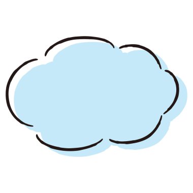 Sevimli ve gevşek bir konuşma balonu. Kaba ve şık bir izlenimle bitirmek için ideal. Vektör illüstrasyonu.