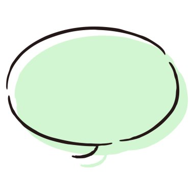 Sevimli ve gevşek bir konuşma balonu. Kaba ve şık bir izlenimle bitirmek için ideal. Vektör illüstrasyonu.