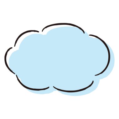 Sevimli ve gevşek bir konuşma balonu. Kaba ve şık bir izlenimle bitirmek için ideal. Vektör illüstrasyonu.