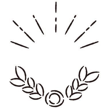 Elle çizilmiş gevşek ve şirin sıralama parçaları. Kaba ve şık bir izlenimle bitirmek için ideal. Vektör illüstrasyonu.