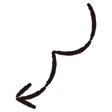 El yapımı gevşek ve şirin ok parçaları. Kaba ve şık bir izlenimle bitirmek için ideal. Vektör illüstrasyonu.