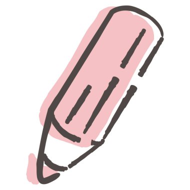 Elle çizilmiş, gevşek ve şirin ikonlar. Kaba ve şık bir izlenim yaratmak için mükemmel. Vektör illüstrasyonu.