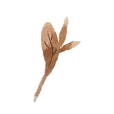 Gevşek ve şirin bir el yapımı suluboya çizimi. Kaba ve şık bir izlenim yaratmak için mükemmel. Vektör illüstrasyonu.