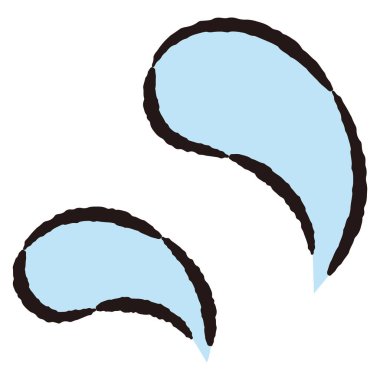 Elle çizilmiş basit bir ter çizimi. Kaba ve şık bir izlenim. Vektör illüstrasyonu.