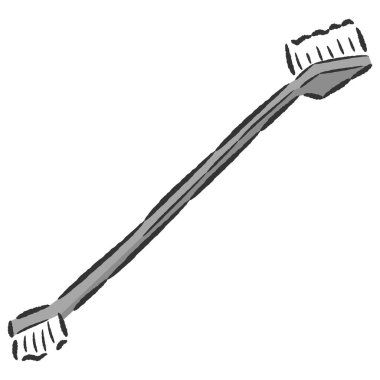 Köpek bakım ürünlerinin el yapımı, gevşek ve şirin çizimleri. Kaba ve şık bir izlenim. Vektör illüstrasyonu.