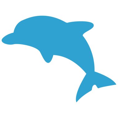 Yunus tasarımı sembolü çizimi. Şık bir izlenim. Vektör illüstrasyonu.