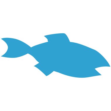 Balık tasarımı sembolü çizimi. Şık bir izlenim. Vektör illüstrasyonu.